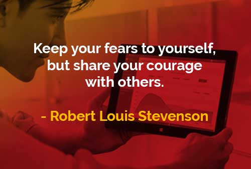 Kata Kata Bijak Robert Louis Stevenson Simpan Ketakutan