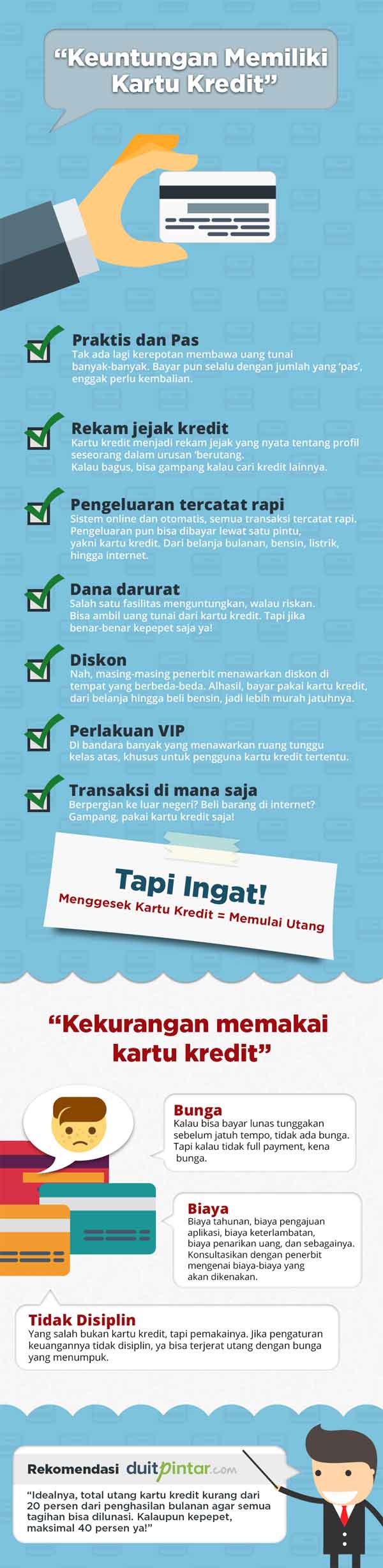 Kartu Kredit “U” itu Untung bukan Utang (Infografis) - DuitPintar.com - Perencana Keuangan Independen Finansialku