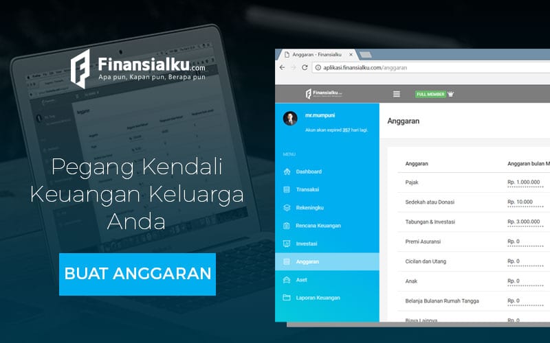 Iklan Aplikasi Finansialku - Anggaran