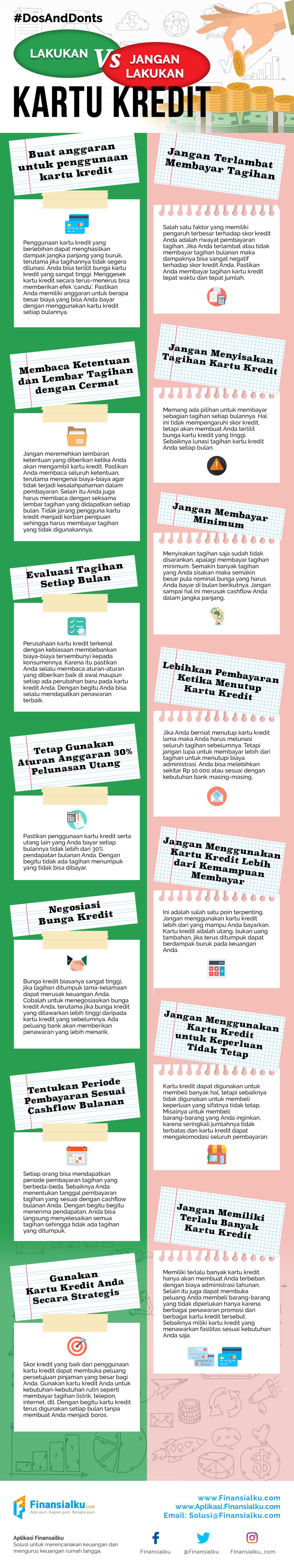 Infografis Lakukan dan Jangan Lakukan Penggunaan Kartu Kredit yang Benar 02 - Finansialku