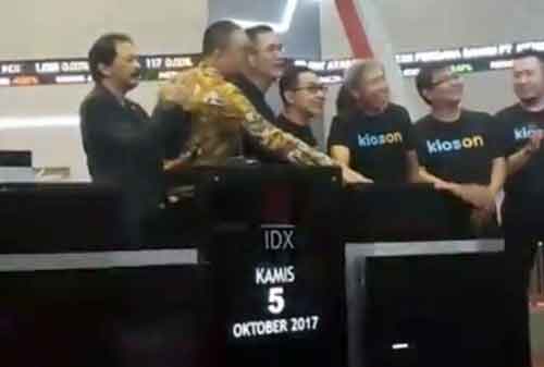 5 Oktober 2017, KIOSON Fintech Pertama Yang Melantai Di Bursa Efek Indonesia 04 - Finansialku