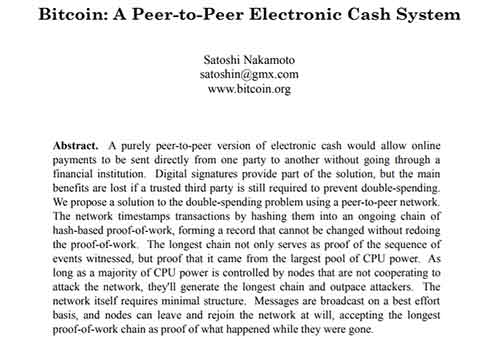 Apa itu Bitcoin, Satoshi Whitepaper - Finansialku