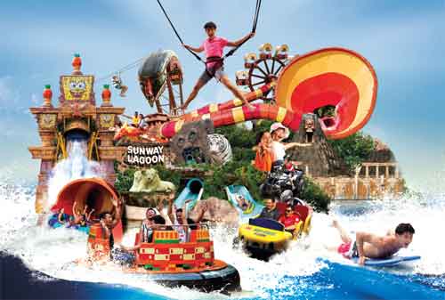 Tempat Wisata di Malaysia 11 Sunway Lagoon Theme Park - Finansialku