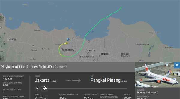 Lion Air JT610 Jakarta Pangkal Pinang Jatuh Di Perairan Karawang 02 - Finansialku