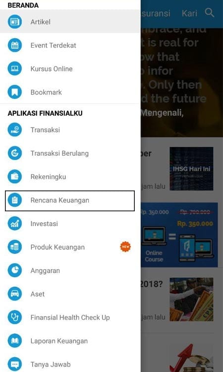 Rencana Dana Hari Tua Aplikasi Finansialku