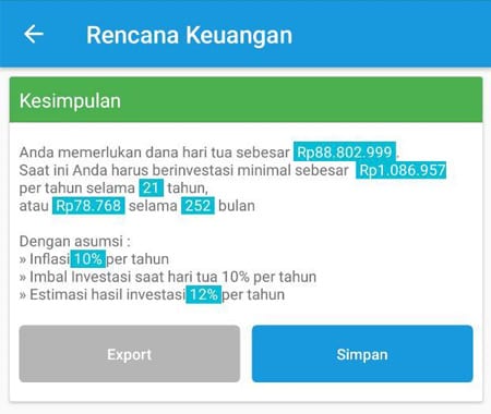 Rencana Keuangan Dana Hari Tua 4 Finansialku