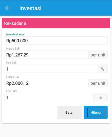 Investasi Kalkulator Aplikasi Finansialku 1 - Finansialku.com