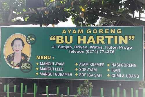 10 Kuliner dan Destinasi Mudik Lebaran di Jogja versi Kementerian Pariwisata 03 Ayam Goreng Bu Hartin - Finansialku